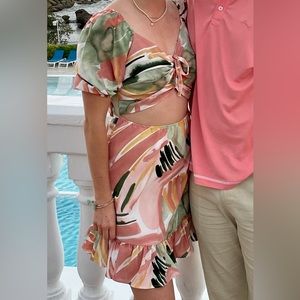 Multi colored dress. Only worn once! Size small.